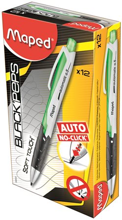 MAPED nyomósirón, 0,5 mm, műanyag Black`Peps, zöld